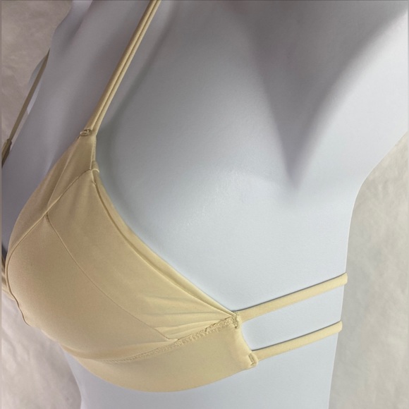 NWT Hurley Women's Large Quick Dry Bralette Surf Bikini Top Cream Straps New - Picture 5 of 15
